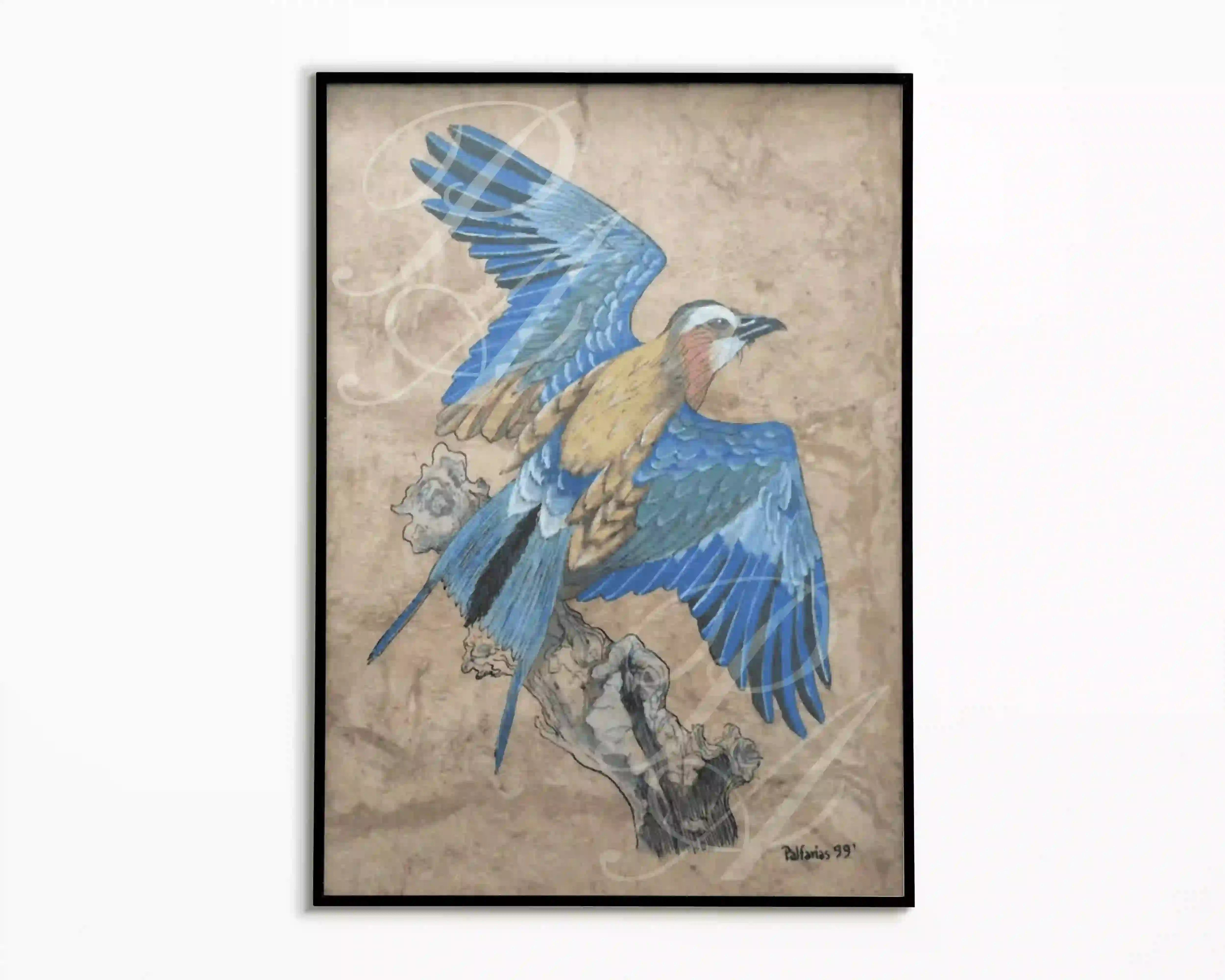 Ink/watercolor on amate paper, 21 x 28 cm, 1999