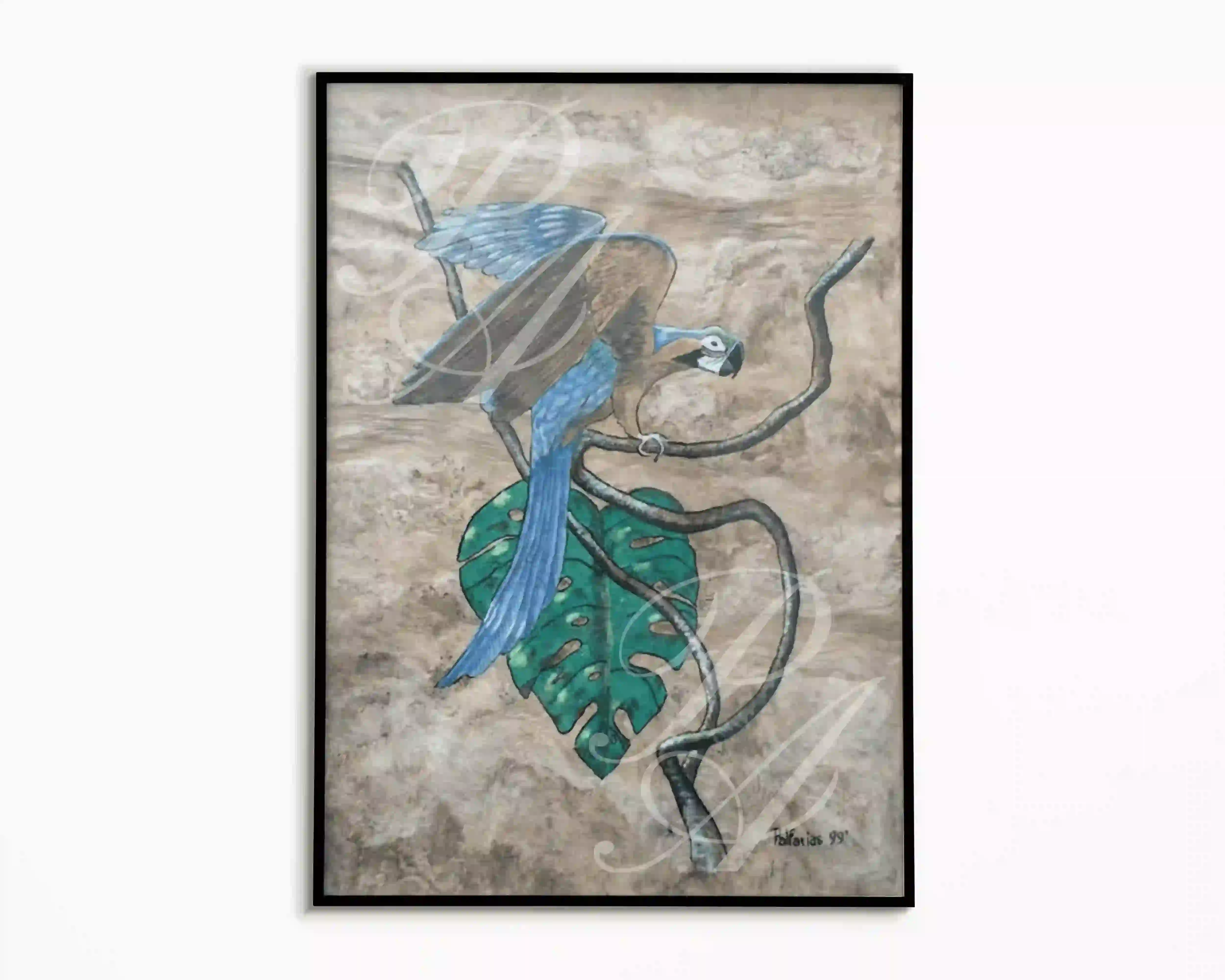 Ink/watercolor on amate paper, 21 x 28 cm, 1999